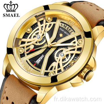 SMAEL 9166 Nouveau Top Marque Montres Hommes Mode